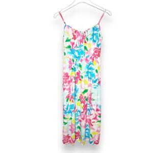 NWT Old Navy Bright Floral Print Spaghetti Strap Dress Size XS